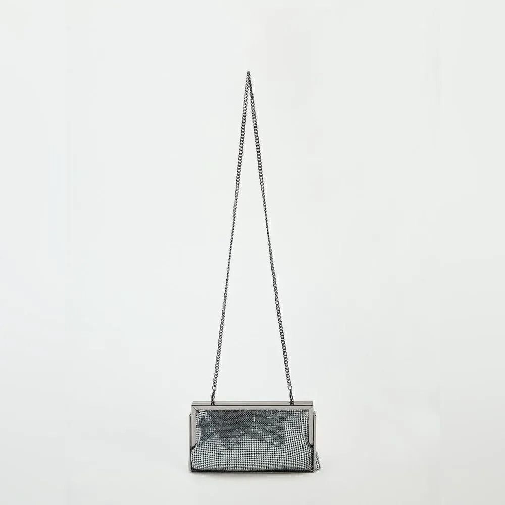 ZARA METAL MESH CROSSBODY BAG - Picture 4 of 6